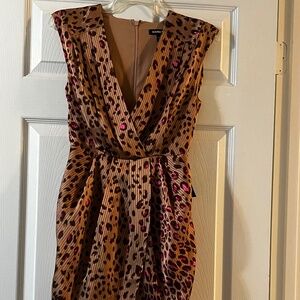 Express animal print dress